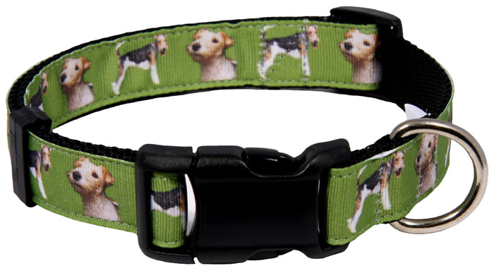 Country Brook Design® Deluxe Schnauzer Ribbon Dog Collar