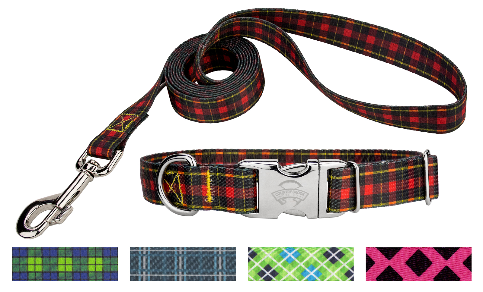 Country Brook Petz™ Martingale Dog Collar Plaid and Argyle Collection
